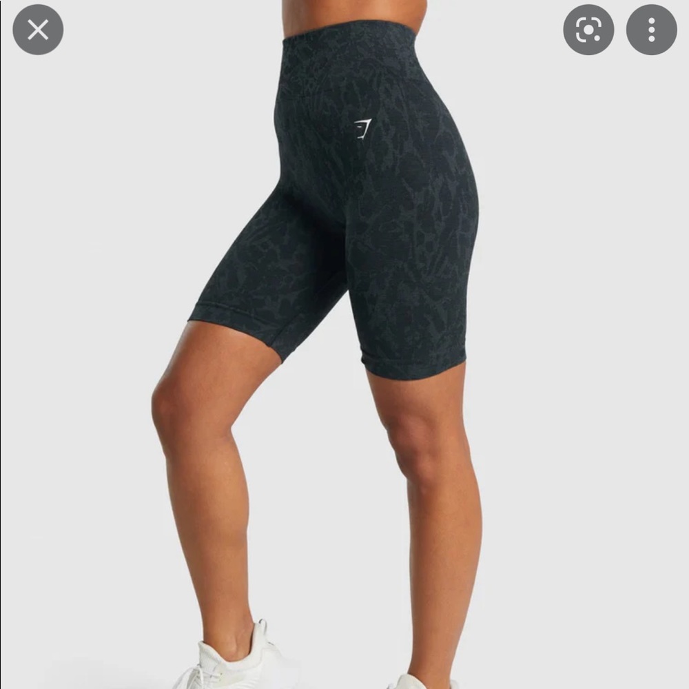 Black Gymshark Adapt Animal Seamless Cycling Shorts, Small